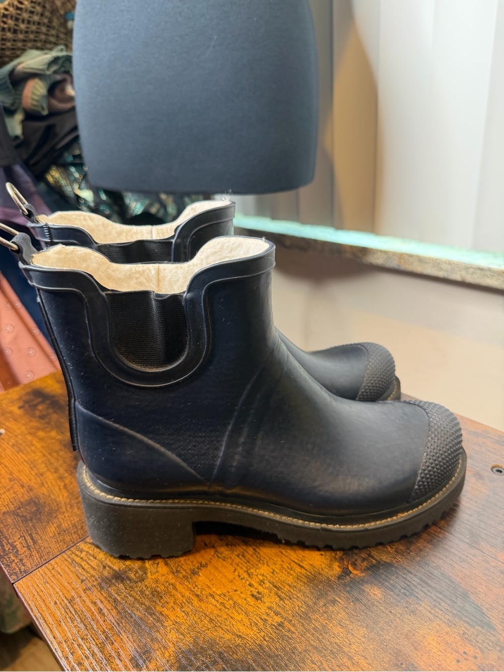 Ilse Jacobsen RUB 47 Dark Indigo Short Waterproof Rain Boots Size 39/8.5-9